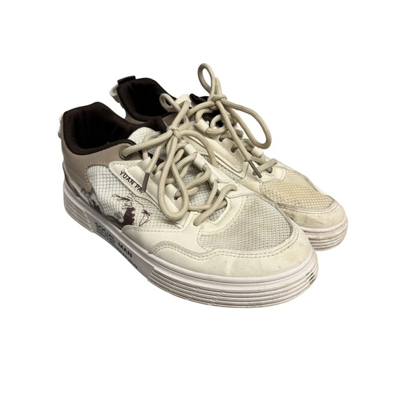 Yuan Pai Other - Yuan Pai Shoes Mens Size 6.5 Beige Brown Social Man Casual Low Top Sneakers